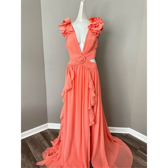 PATBO FLUTTER SLEEVE MAXI DRESS - Picture 5 of 9